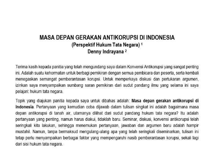 Makalah Konvensi Antikorupsi Pemuda Muhammadiyah (2)